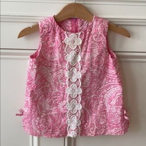 Pink Lily Pulitzer dress for baby girls.